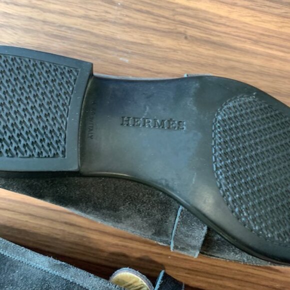 Hermes Men's Brown Loafers - Picture 8 of 10